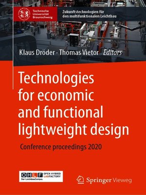 cover image of Technologies for economic and functional lightweight design